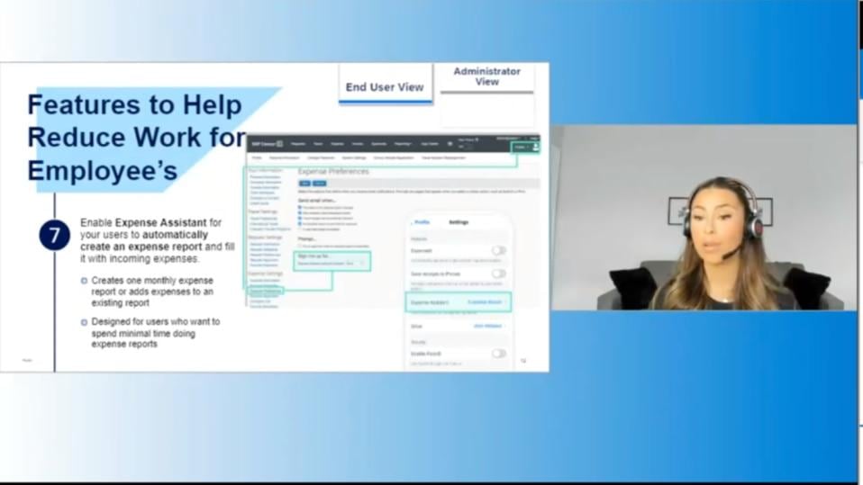 screenshot of virtual event